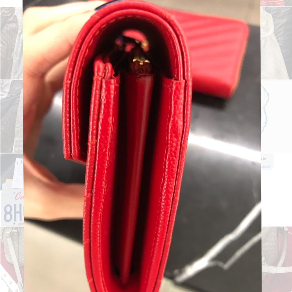 TRADED! NEW AUTHENTIC YSL FOLD WALLET GORGEOUS - Picture 2 of 3